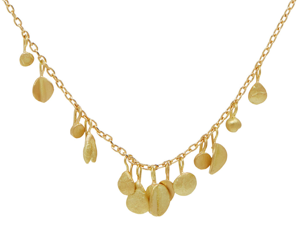 Golden Tiny Scattered Seeds Necklace