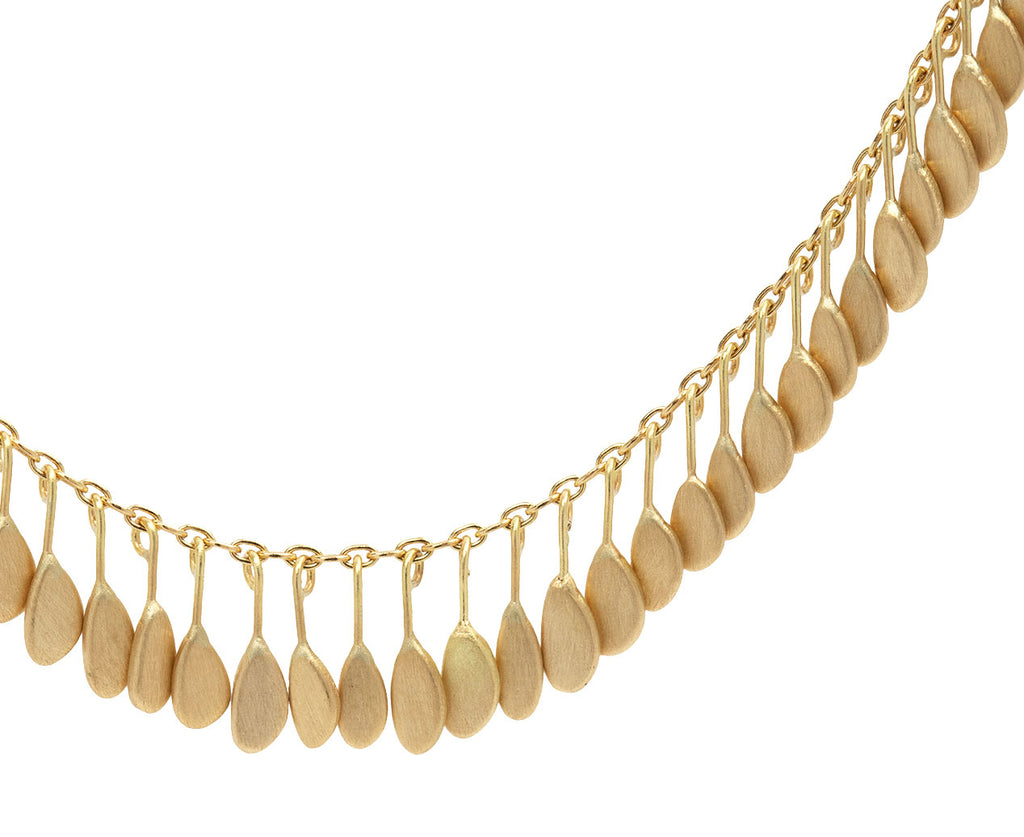Golden Seeds Arc Necklace