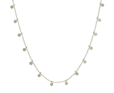 Long Silver Dot Necklace - TWISTonline 