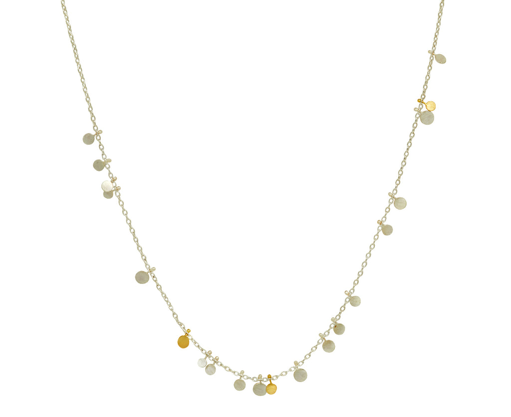 Silver and Gold Random Dots Necklace - TWISTonline 