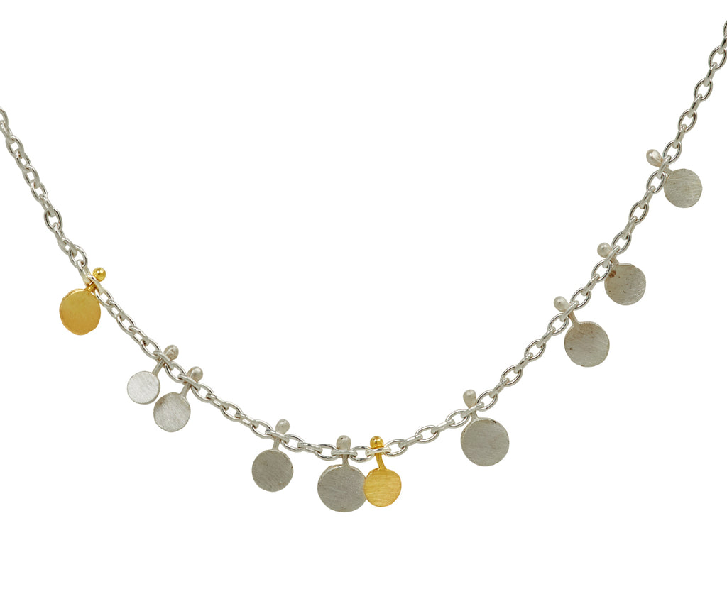 Silver and Gold Random Dots Necklace - TWISTonline 