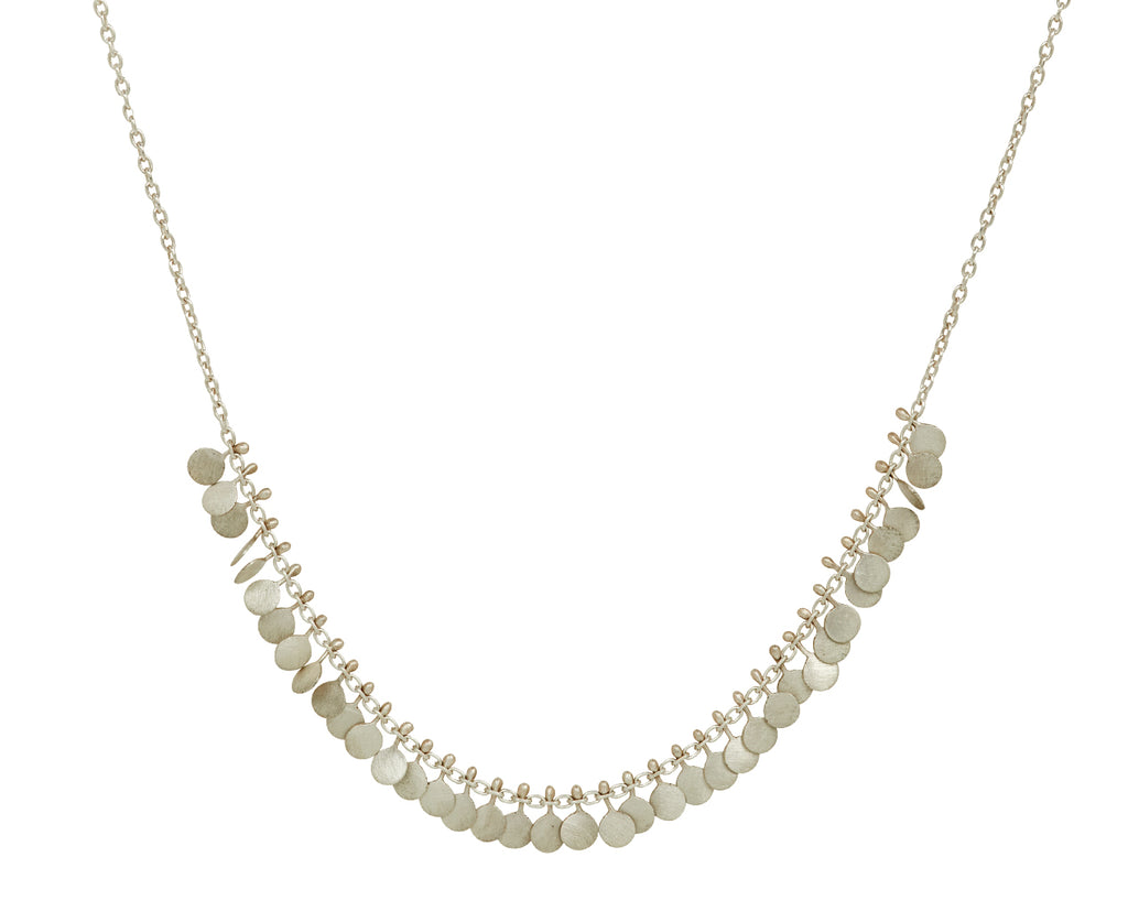 Silver Tiny Dots Arc Necklace - TWISTonline 