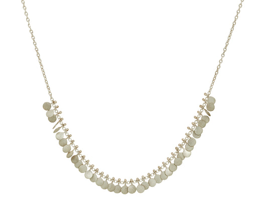 Silver Tiny Dots Arc Necklace - TWISTonline 