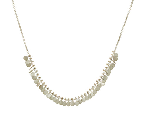 Silver Tiny Dots Arc Necklace - TWISTonline 