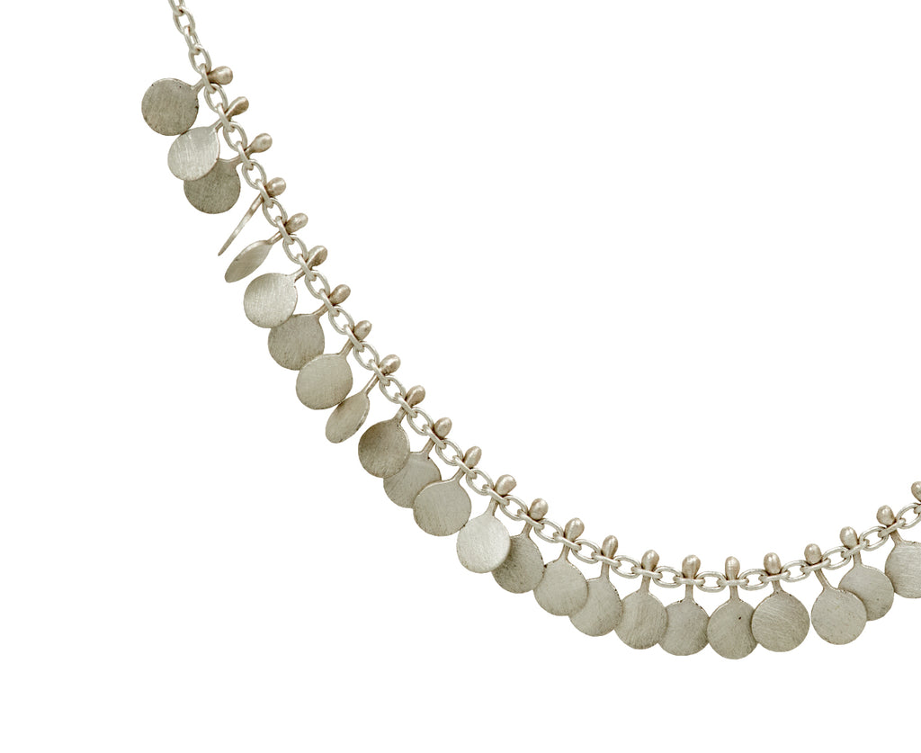 Silver Tiny Dots Arc Necklace - TWISTonline 