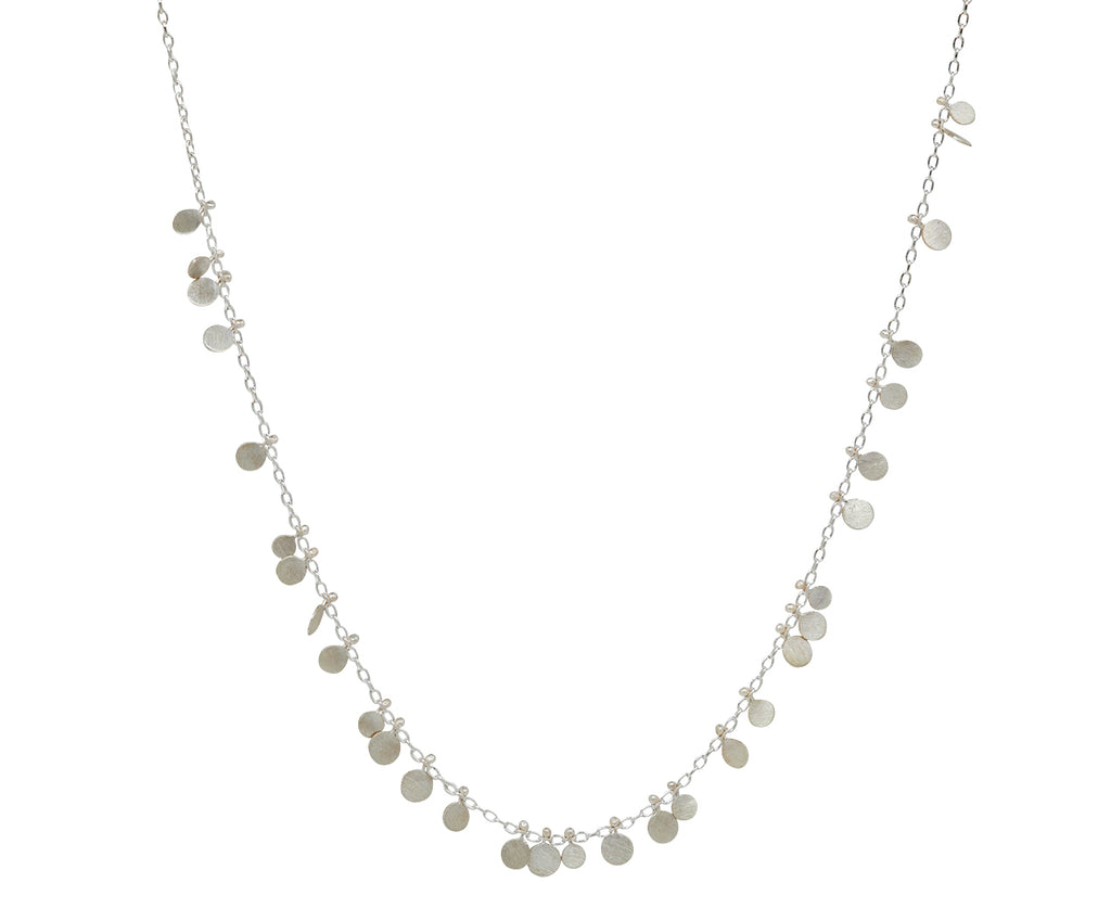 Long Silver Random Dots Necklace - TWISTonline 