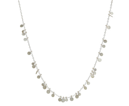Long Silver Random Dots Necklace - TWISTonline 