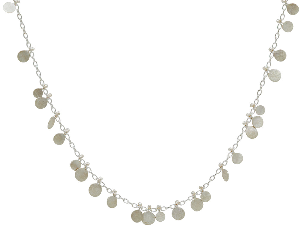 Long Silver Random Dots Necklace - TWISTonline 