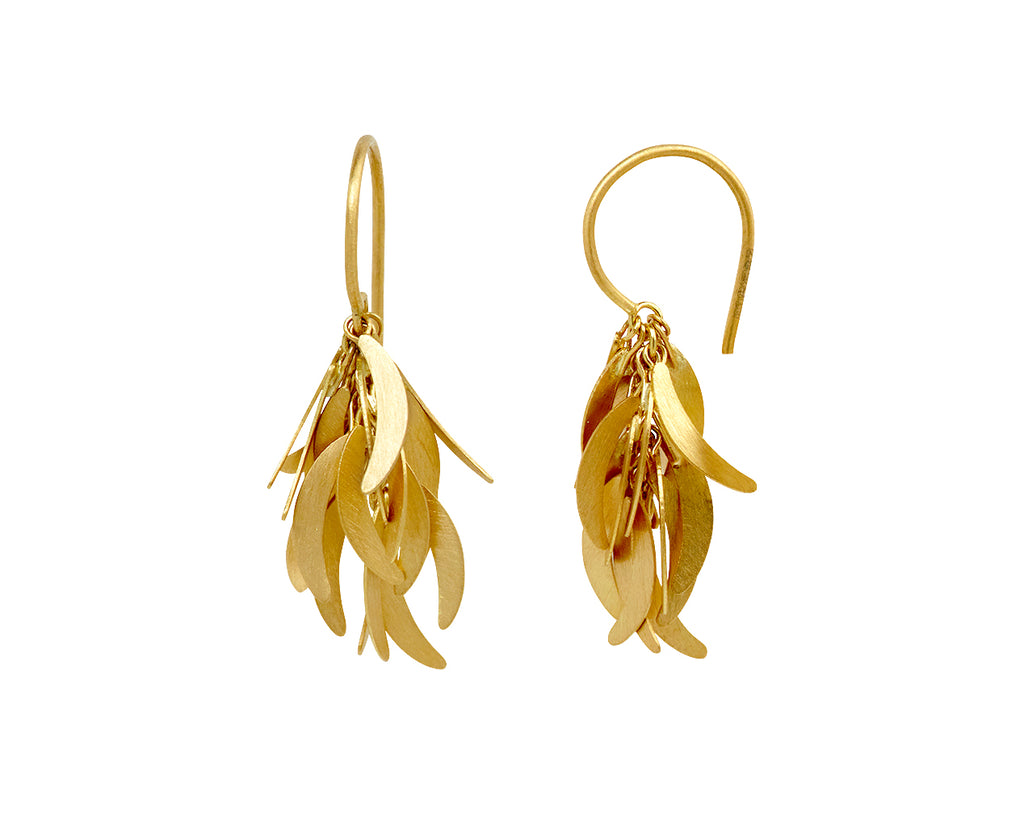 Small Gold Eclipse Earrings