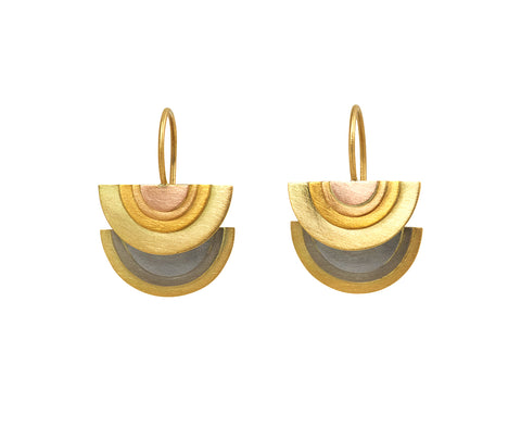 Rainbow Sun Halo Earrings