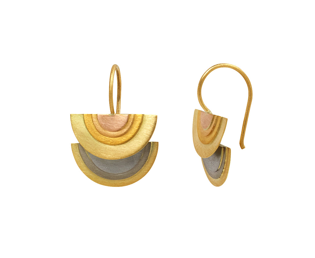 Rainbow Sun Halo Earrings