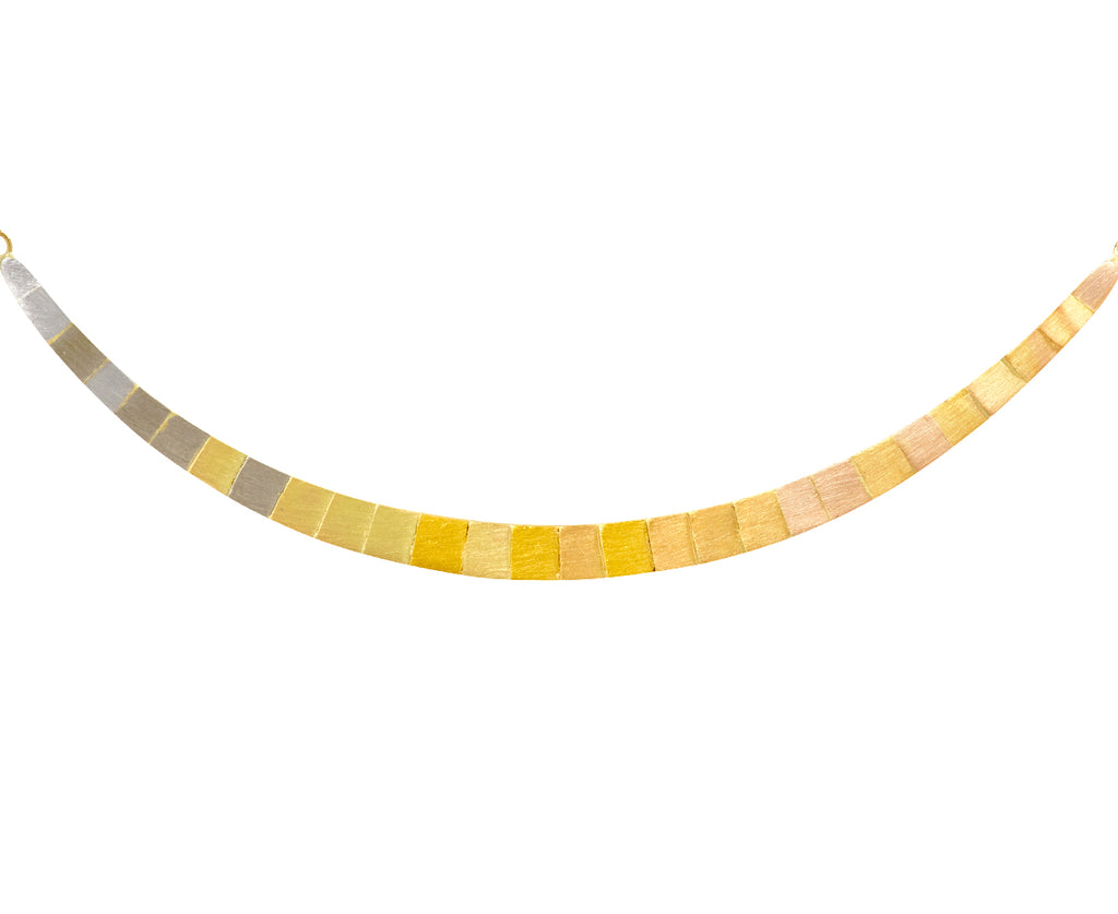 Rainbow Crescent Pendant Necklace