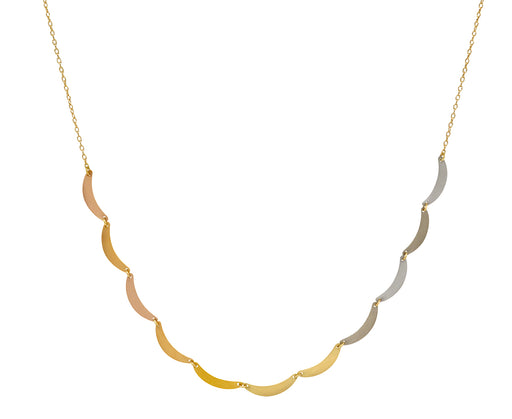 Rainbow Cloud Arc Necklace