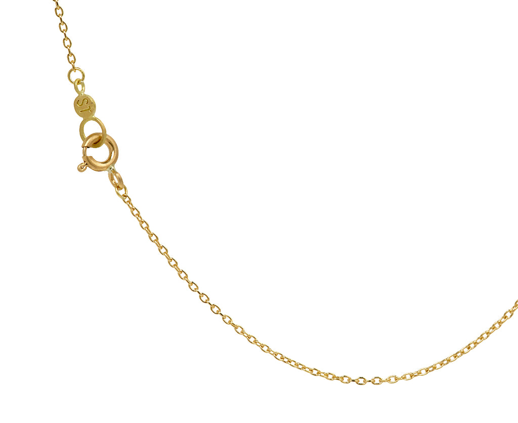 Platinum Half Moon Necklace