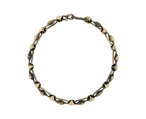 TenThousandThings Sterling Silver Organic Link Bracelet