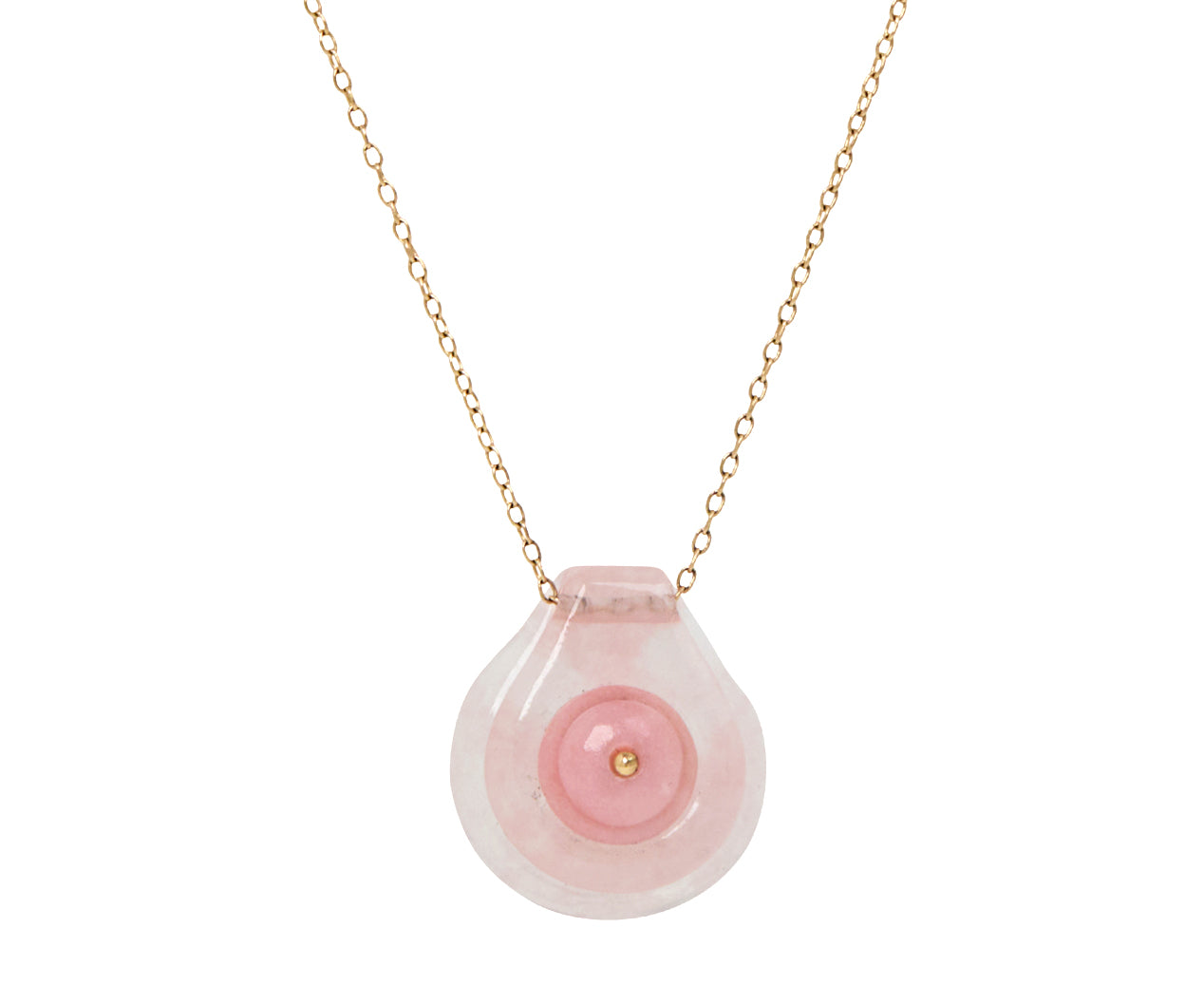 Ten Thousand Things Rose Quartz and Pink Opal Cut Stone