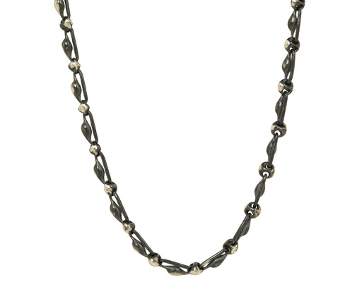 TenThousandThings Sterling Silver Pod Link Necklace
