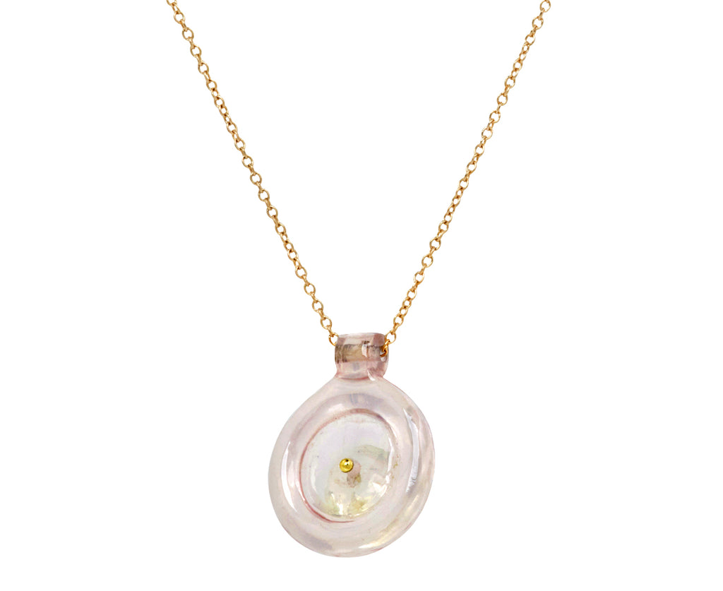 Crystal and Sapphire Bead Holder Necklace