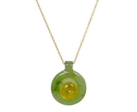 Jade and Sapphire Holder Bead Necklace