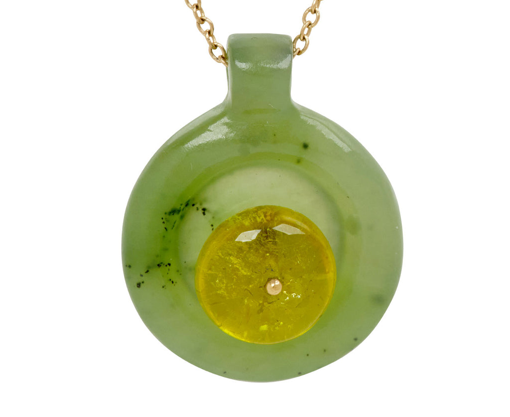Jade and Sapphire Holder Bead Necklace