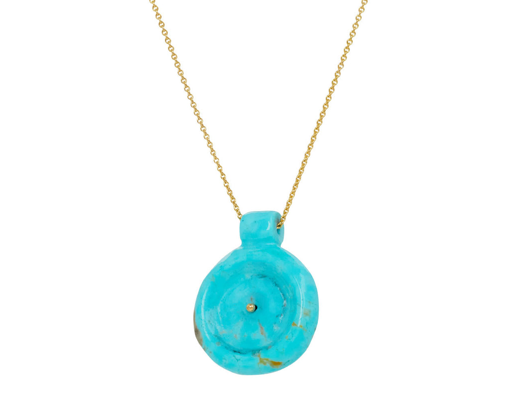 Turquoise and Pearl Holder Bead Necklace