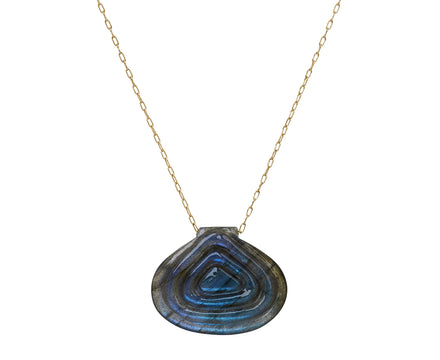 Labradorite Carved Tapiz Bead Necklace