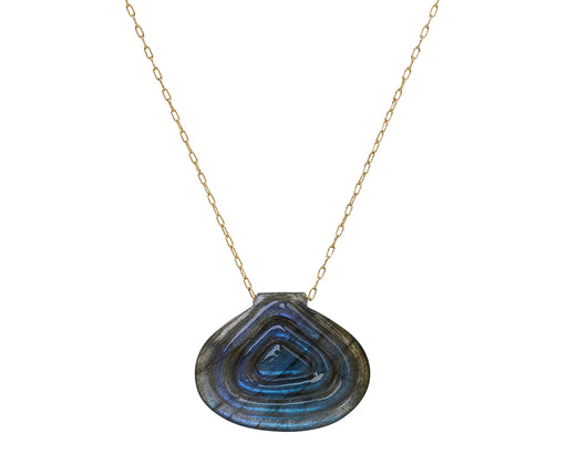 Labradorite Carved Tapiz Bead Necklace