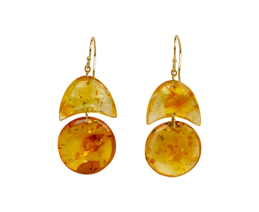 TenThousandThings Amber Tiny Arp Earrings