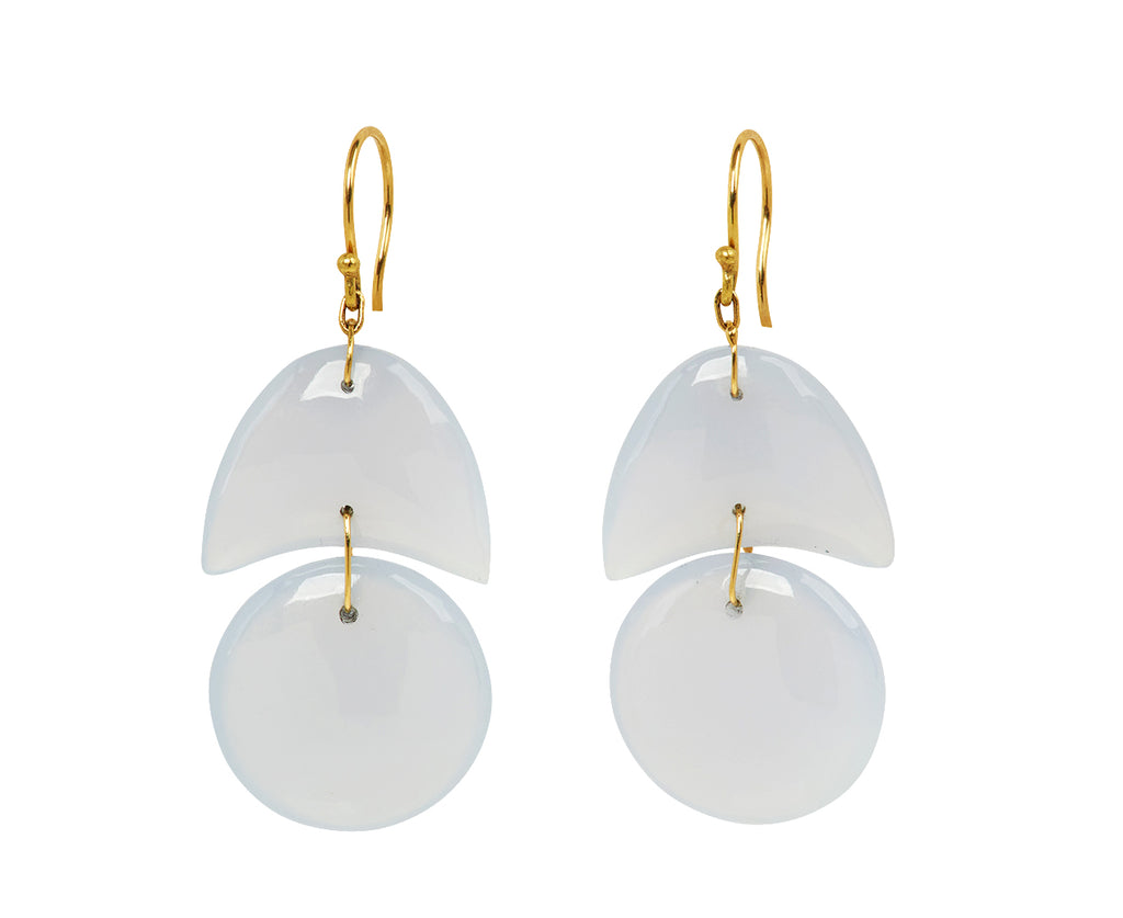 Chrysoprase Tiny Arp Earrings