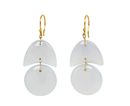 Chrysoprase Tiny Arp Earrings