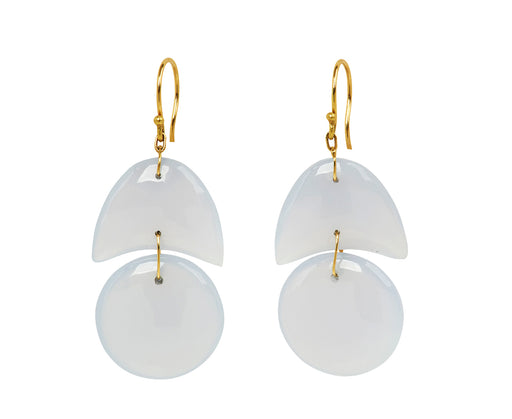 Chrysoprase Tiny Arp Earrings