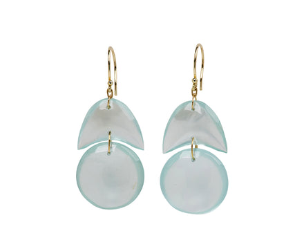 TenThousandThings Aquamarine Arrowhead Earrings