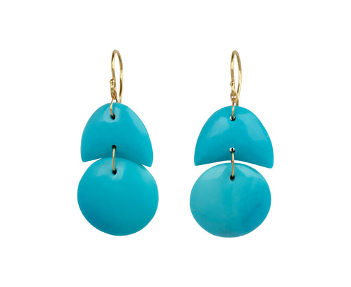 Turquoise Tiny Arp Earrings