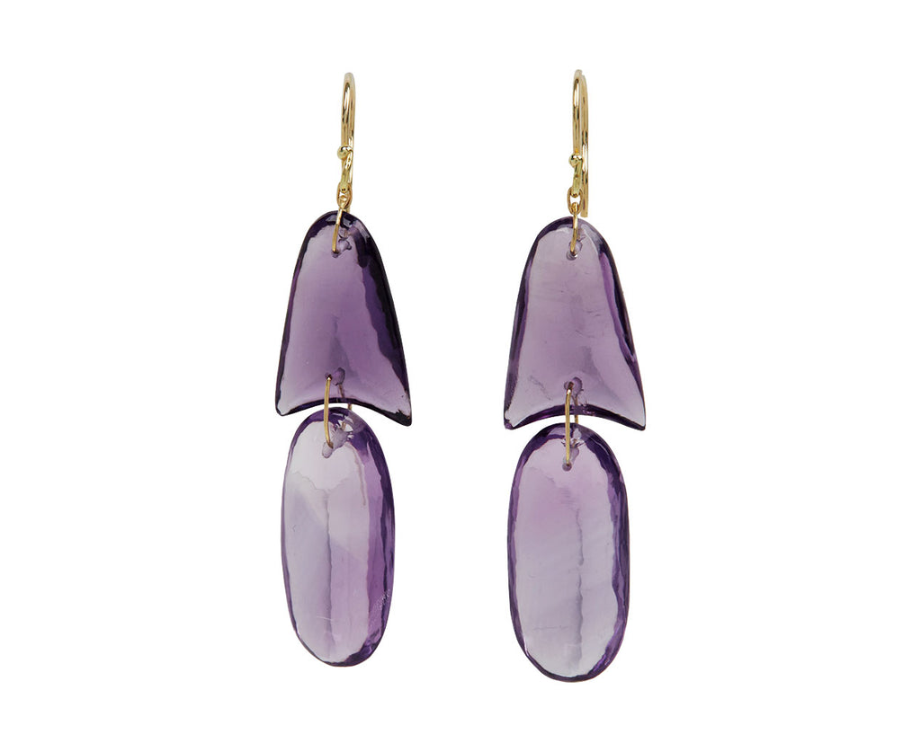 Amethyst Arrowhead Earrings - TWISTonline 