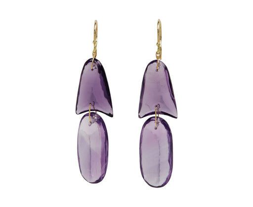 Amethyst Arrowhead Earrings - TWISTonline 