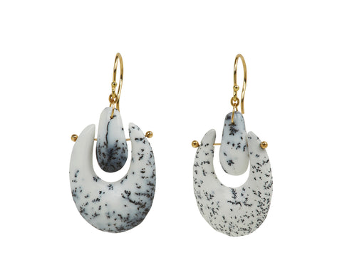 Dendritic Opal O'Keeffe Earrings