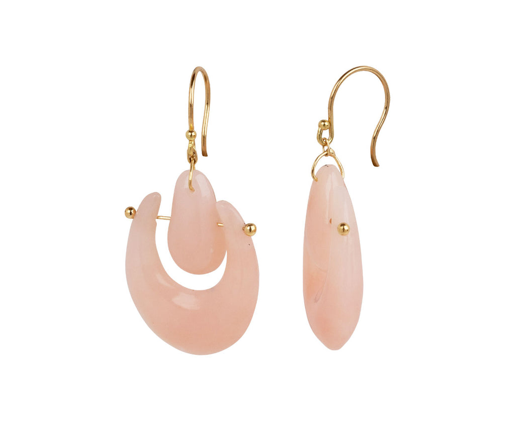 Small Pink Opal O'Keeffe Earrings