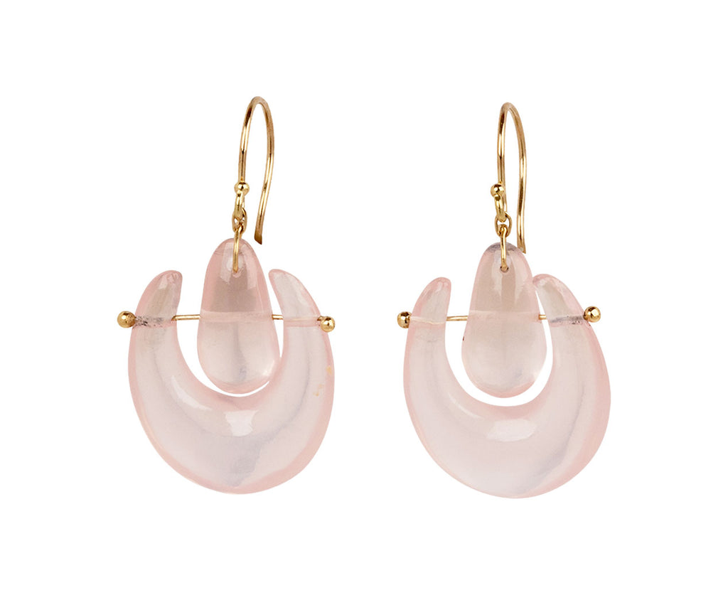 Small Rose Quartz O'Keeffe Earrings