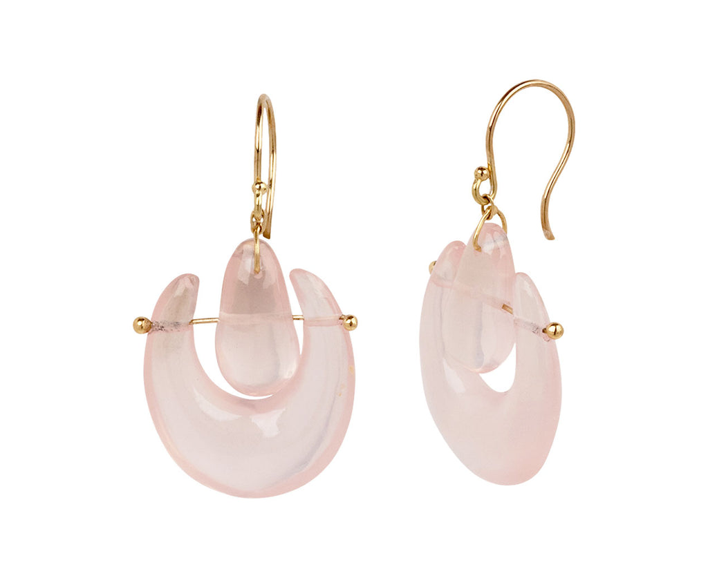 Small Rose Quartz O'Keeffe Earrings