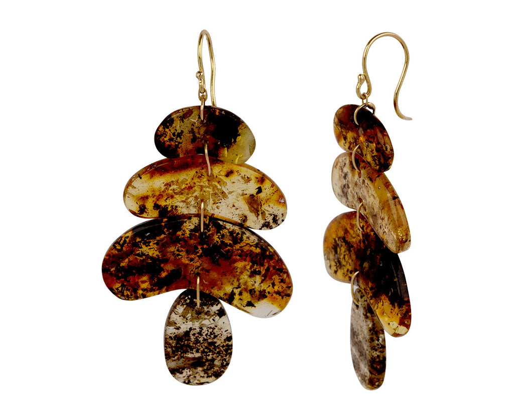Small Amber Totem Earrings