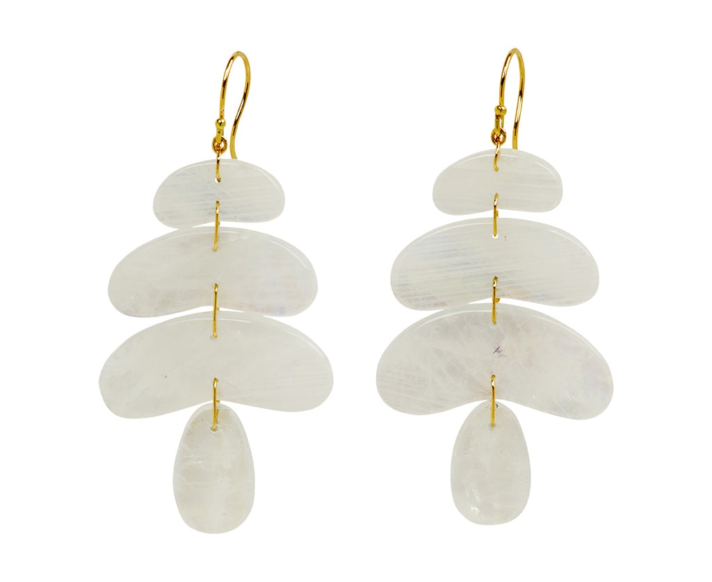 Small Moonstone Totem Earrings