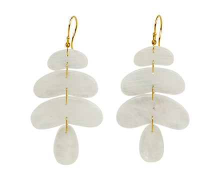 Small Moonstone Totem Earrings