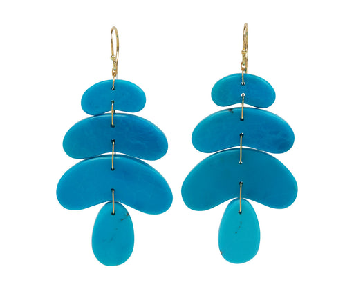 Small Turquoise Totem Earrings