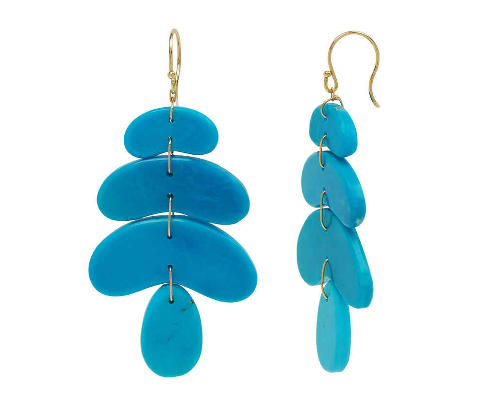 Small Turquoise Totem Earrings