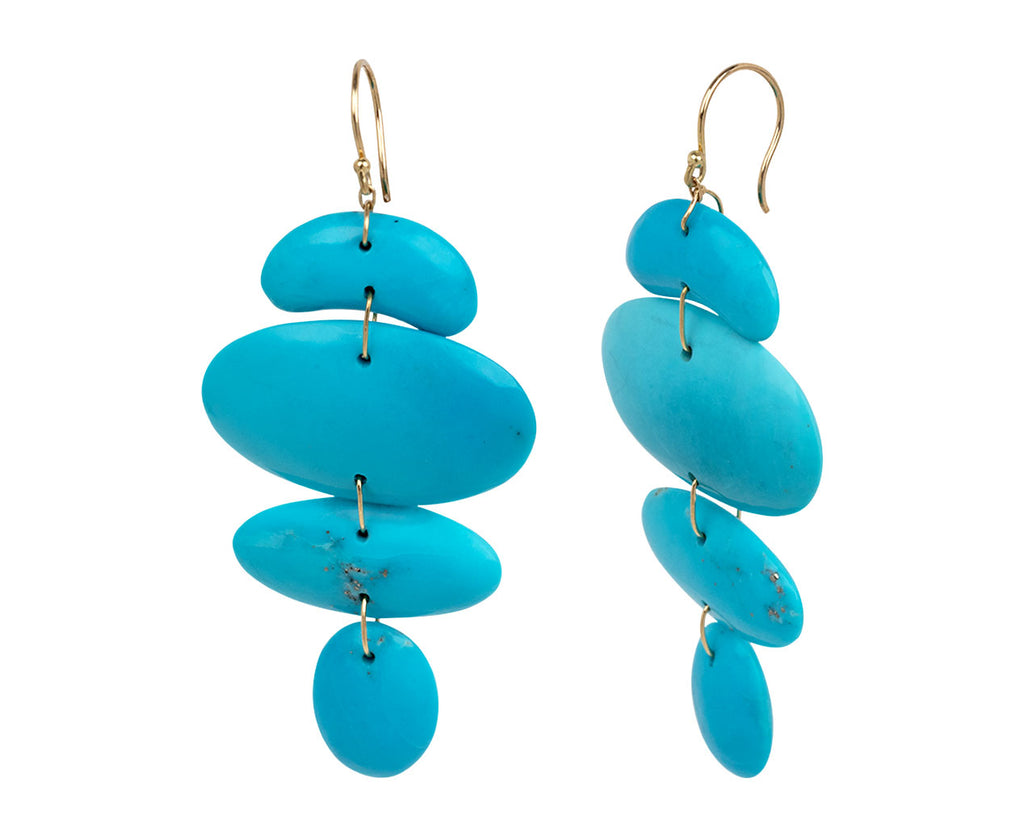 Small Totem II Turquoise Earrings