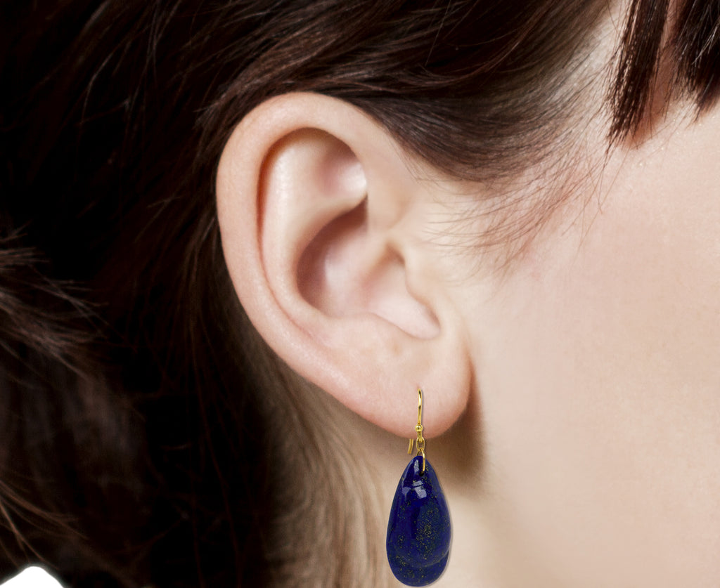 Lapis Droplet Earrings