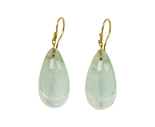 Aquamarine Droplet Earrings