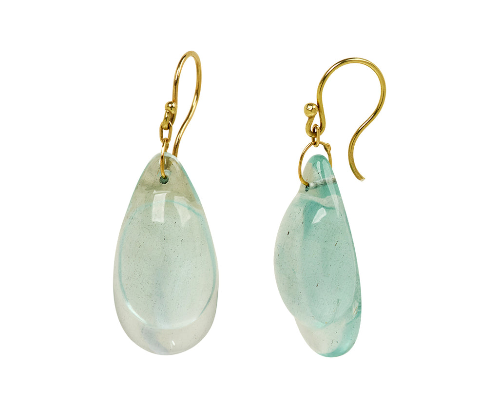 Aquamarine Droplet Earrings