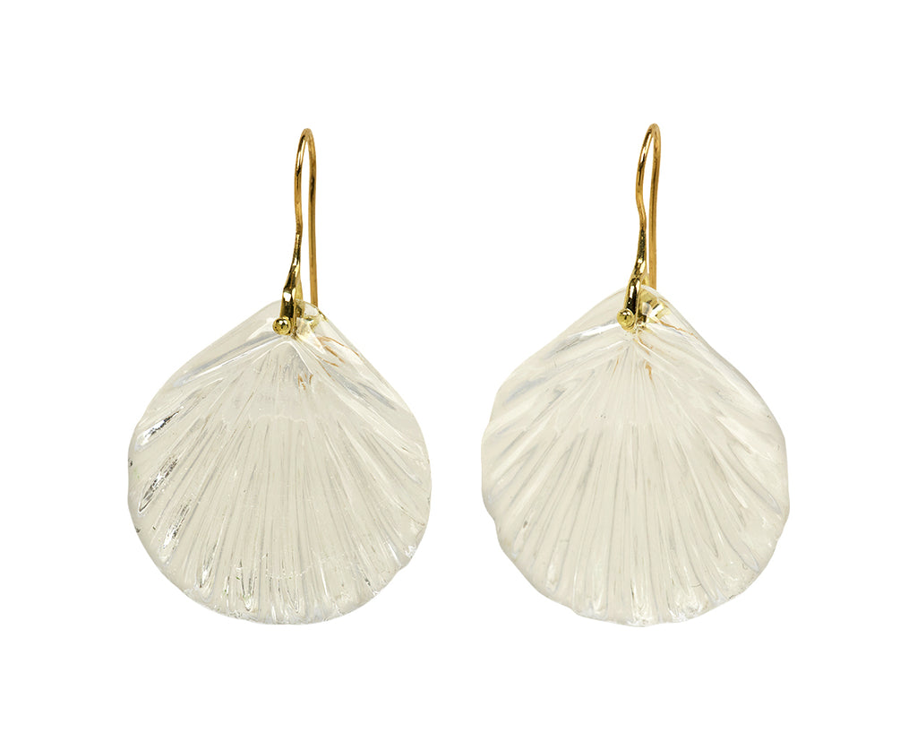 Crystal Fan Stone Earrings
