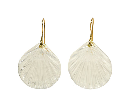 Crystal Fan Stone Earrings